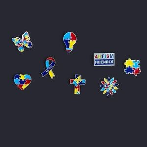 Autism Puzzle Enamel Pins - Multicolor Autism Awareness Set